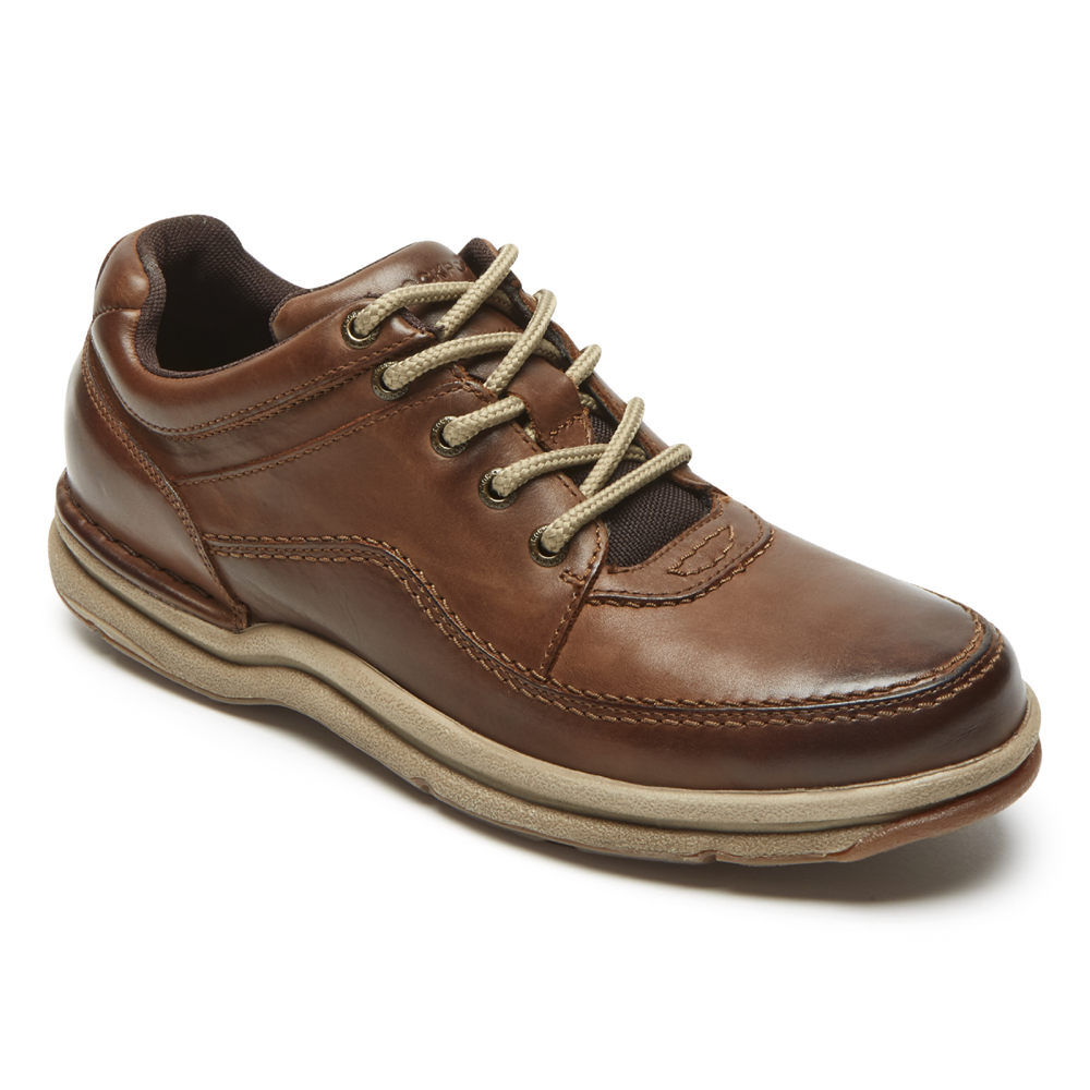 Rockport Singapore Mens Sneakers - World Tour Classic Shoe Brown - WN5197462